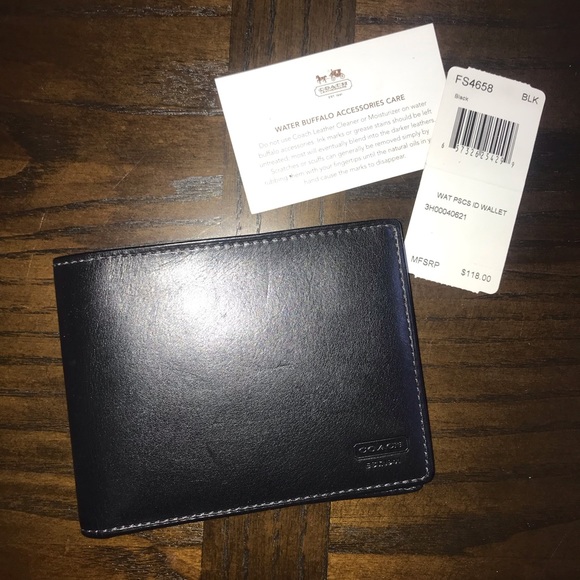coach mens wallet id insert